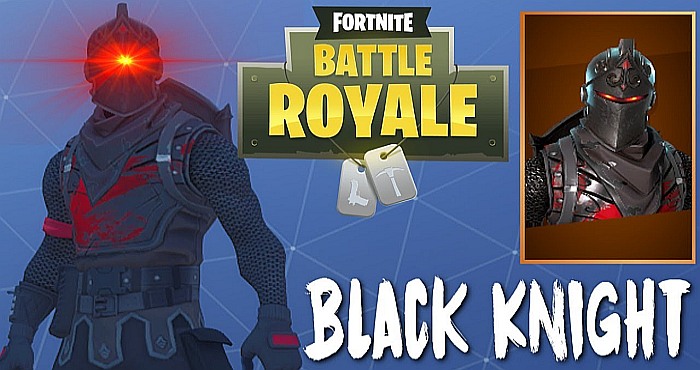 black knight skin in fortnite battle royale - blue black knight fortnite