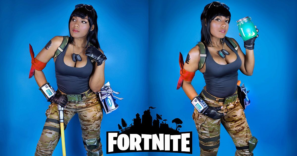 fortnite cosplay ramirez vs sash sergeant - fortnite sash sergeant